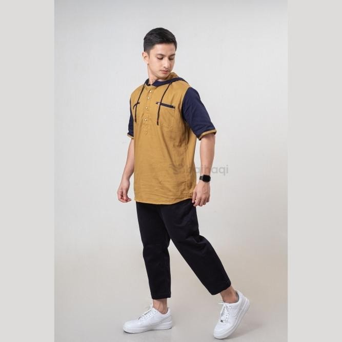 Promo Terbaru, Baihaqi Kurta Hoodie Fathi Lengan Pendek Bhk4