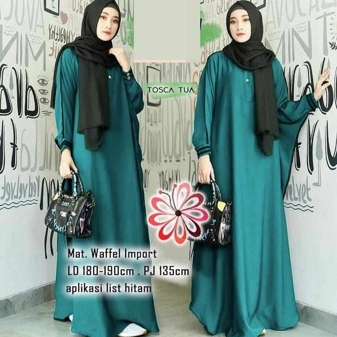 Terbaru, Abaya Size Xxxl -Xxxl Anaiya Tosca Tua / Gamis Super Jumbo Anaiya