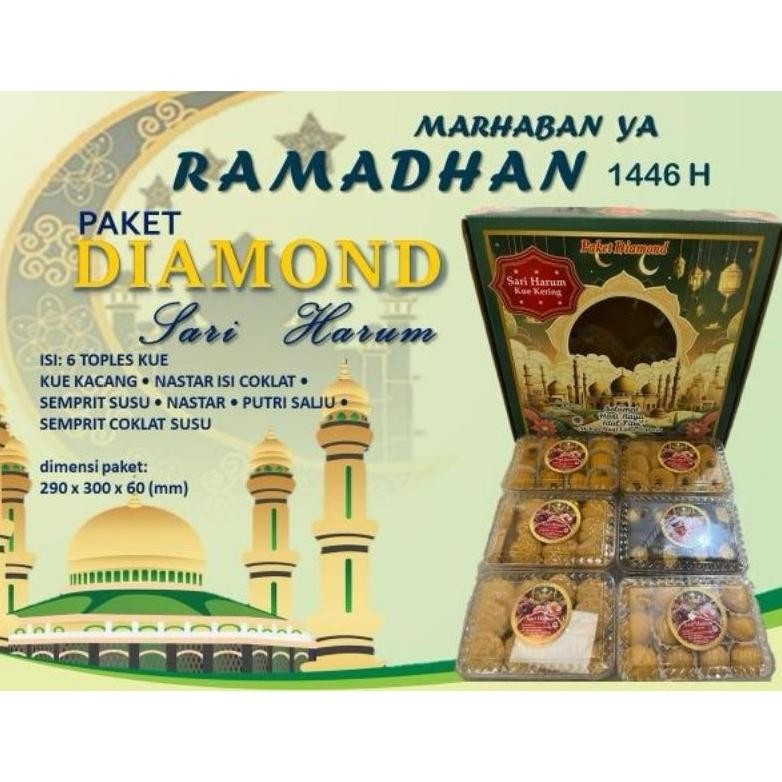 

TGC-1924 Sari Harum Diamond - Parsel kue kering lebaran - Distributor kue paketan Terlaris