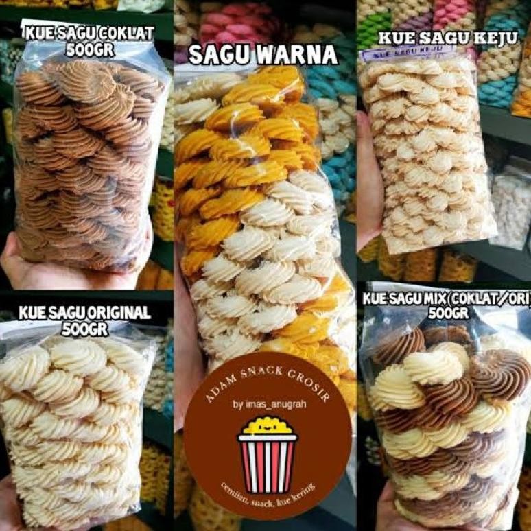 

ANEKA SAGU TANJUNG SARI 200gr (SAGU KEJU / SAGU COKLAT / SAGU SUSU / SAGU JERUK / SAGU CHOCOCHIP / SAGU RAINBOW)