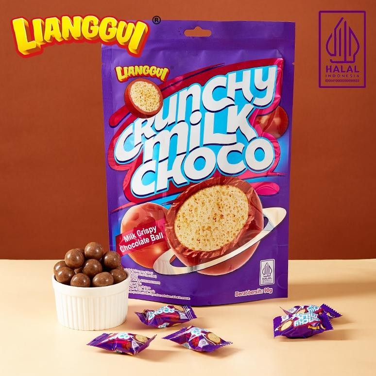 

TERLARIS!! [HALAL] Lianggui Crunchy Milk Choco Cokelat Dengan Rasa Susu Cocok Untuk Cemilan Crunchy Milk Choco Anak Dan Keluarga Coklat 90g 1 Pack Kue Lebaran Best Seller Enak Cemilan Berkualitas