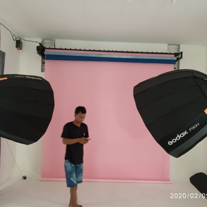 PROMO roll elektrik background studio foto 3 bar berikut 3 lbr background ka