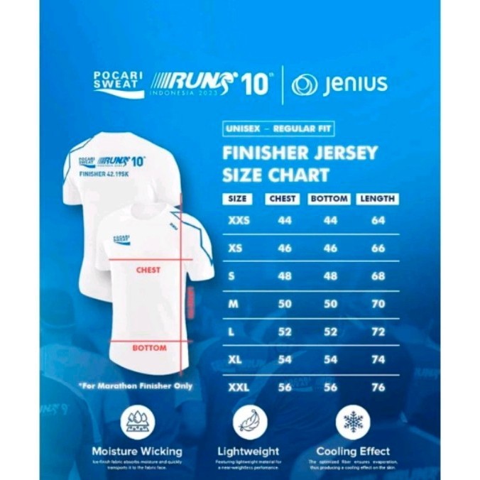 Terbaru [ Pocari Sweat 2023 ] Finisher Tee 2Xu Unisex