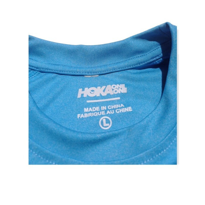 Best Seller Hoka One One Performance Running Shirt Baju Running Gym Biru Turkish