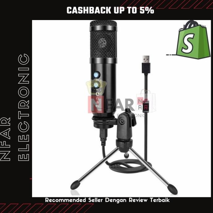 MICROPHONE CONDENSER USB MIKROFON WITH STAND MIC - TAFFSTUDIO UD-900FX