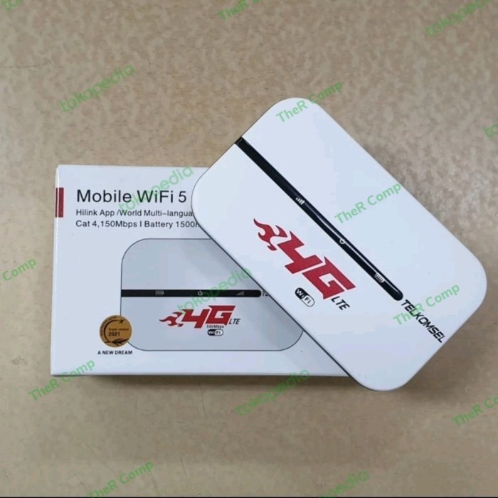 Modem Wifi Mifi 4G Telkomsel E5576 Support : Telkom, Indosat, XL,