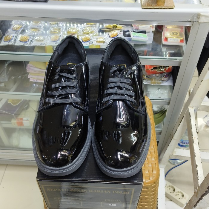 sepatu pdh jatah polri asli