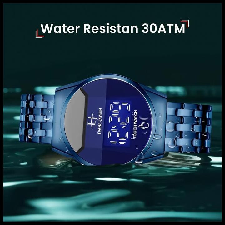 Terlaris Live Buy 1 Get 1 Jam Tangan   Evans Jayden Jam Tangan Pria 9954 Rantai Stainless Steel Digi