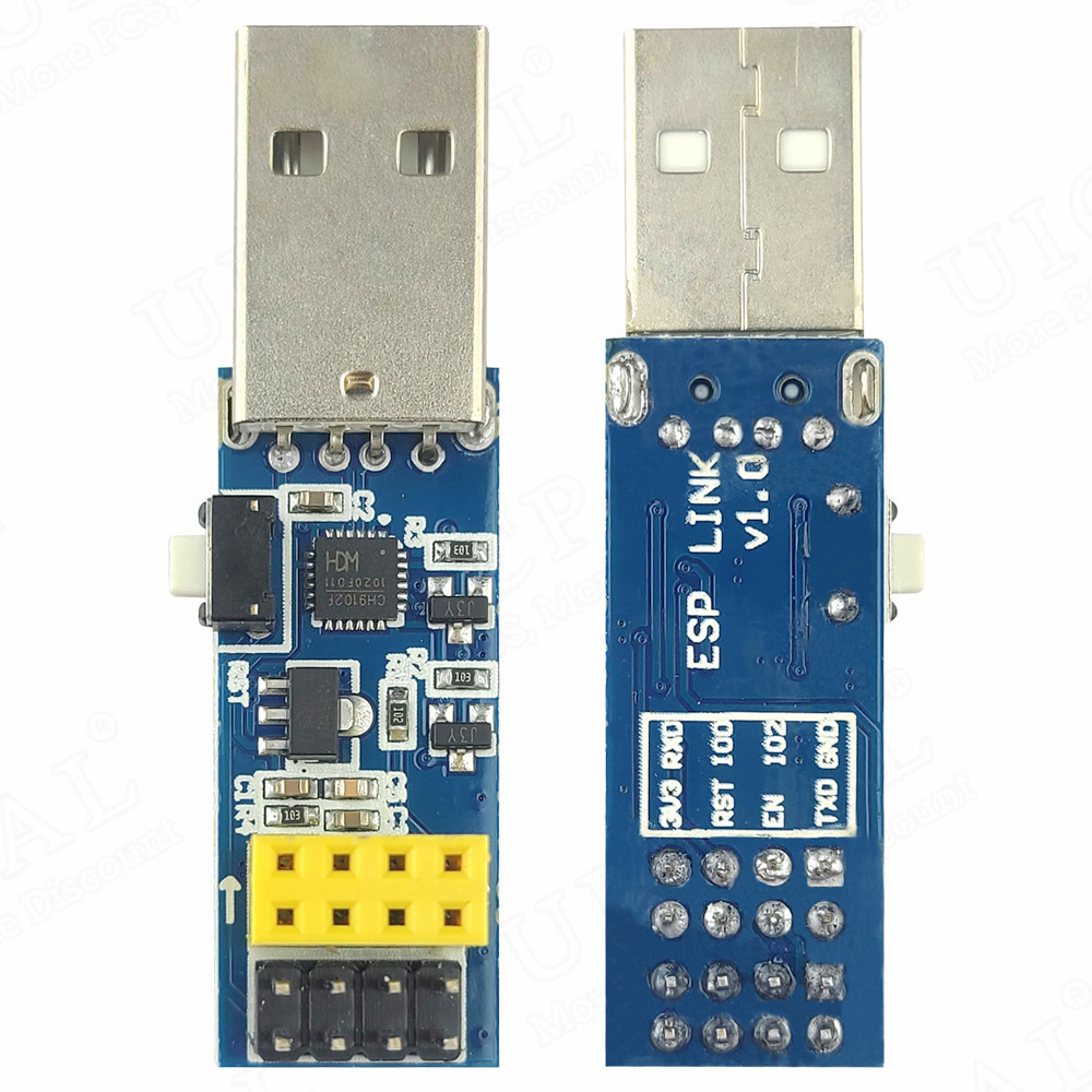 JENNAIRA  ESP8266 ESP-01 ESP-01S USB Downloader Module for Arduino CH9102F CP2104 ESP LINK V1.0 Firm