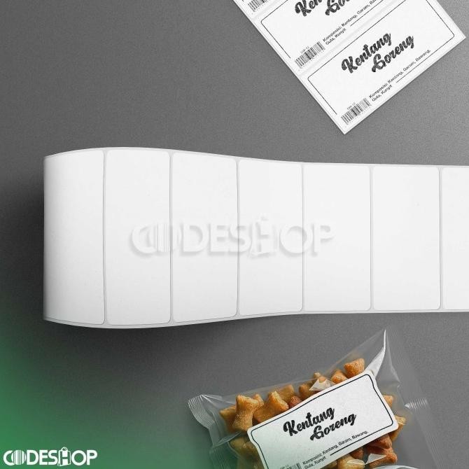 

LABEL STIKER BARCODE SEMICOATED UKURAN 100 X 50 MM 1 LINE 1000 PCS