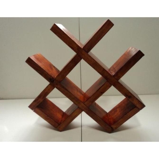 Raniee - Rak Wine Kayu, Rak Minuman Meja Bar Atau Cafe, Rak Anggur TA