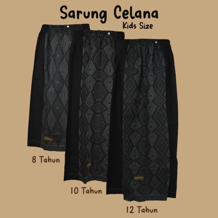Sarung celana anak ukhuwah by shappire dutatex sarung hitam tumpal