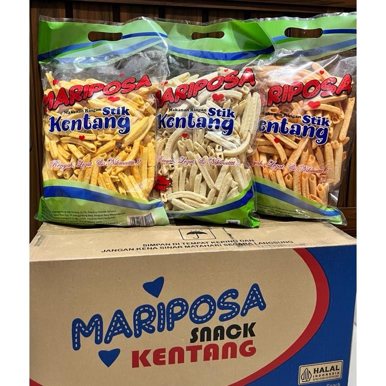 

STIK KENTANG SNACK MARIPOSA 250gr ORIGINAL / BALADO / KEJU