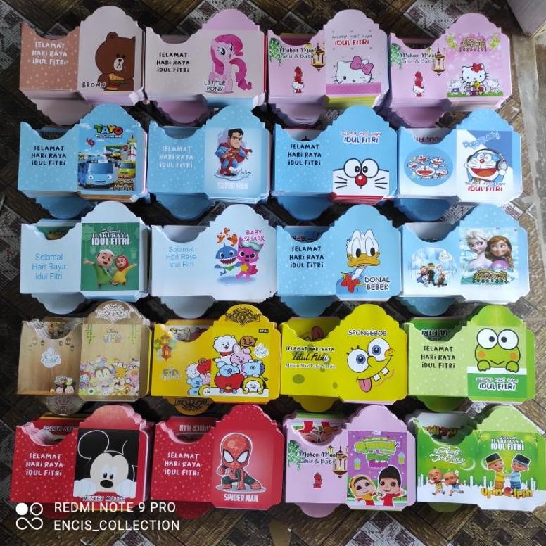 

COD [ 1KG ISI 1000 lembar]Amplop lebaran ukuran medium 7x11,5 (bisa COD) d-7