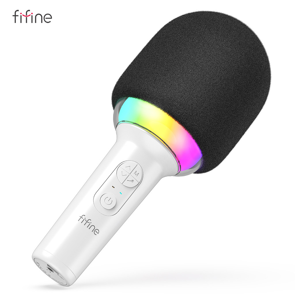 RIJO Karaoke Microphone Wireless Bluetooth-compatible Handheld Mic with Built-in Speaker,Portable Si