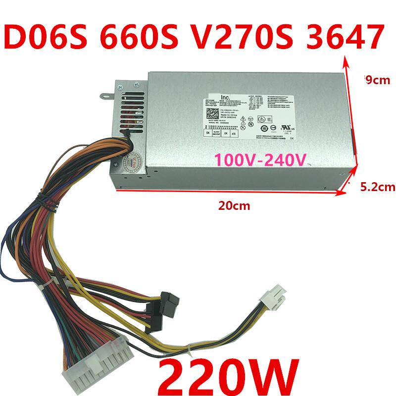 RIJO Original New Power Supply For Dell ITX D06S 660S V270S 3647 220W 460W For L220AS-00 H220NS-00 P