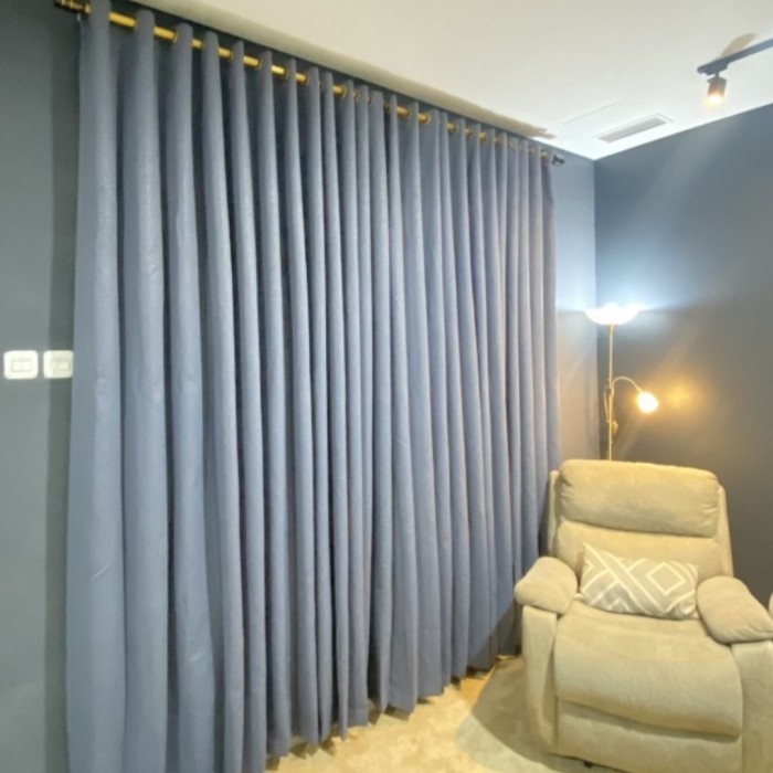 gorden blackout 200 x 250cm polos minimalis murah