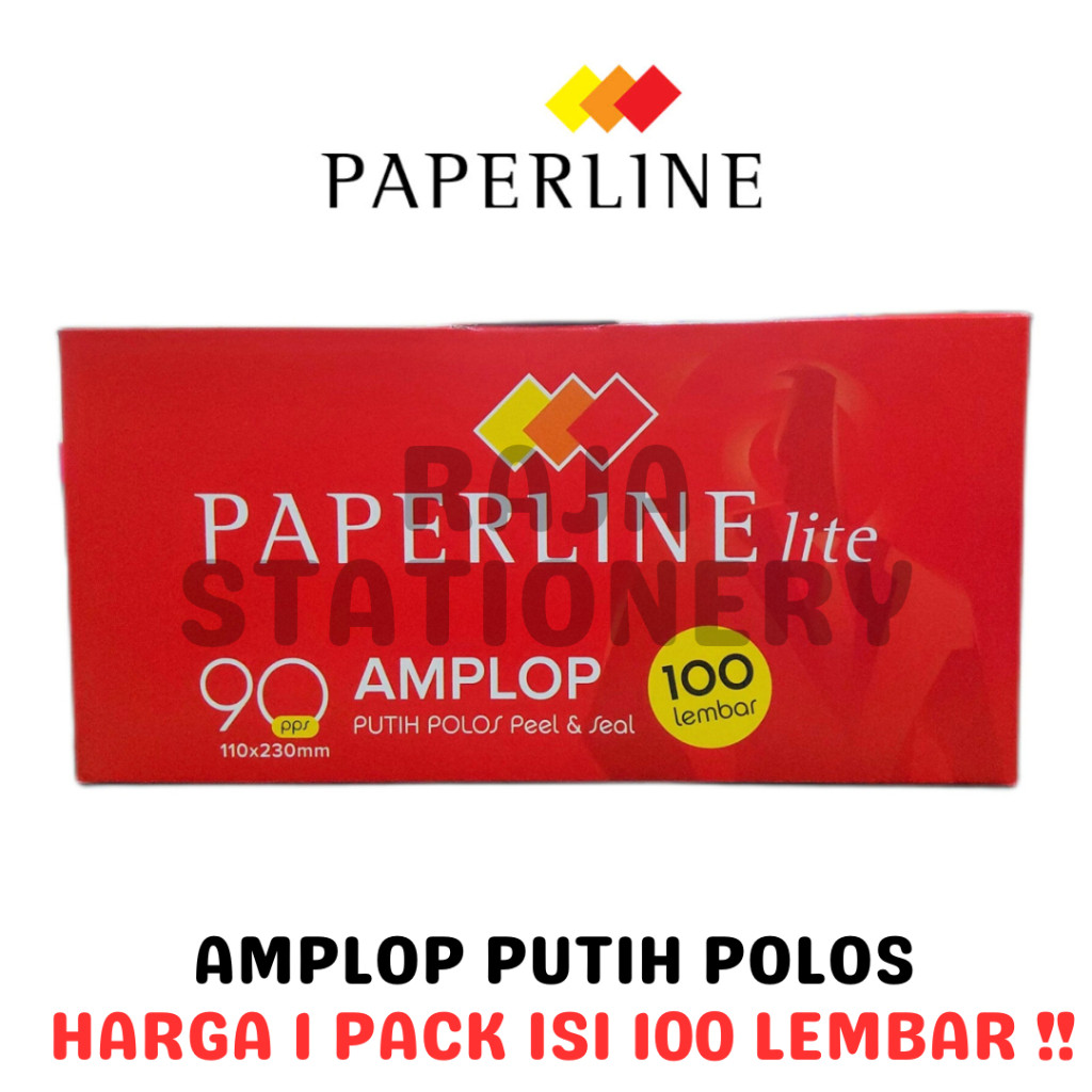 

Amplop Paperline 90 104 110 LITE Amplop Putih Polos Air Mail Envelope RAJA BIG BOX