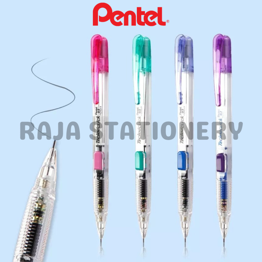 

Pentel Techniclick Mechanical Pencil 0.5 / Pensil Mekanik 0.5mm Pentel RAJA BIG BOX