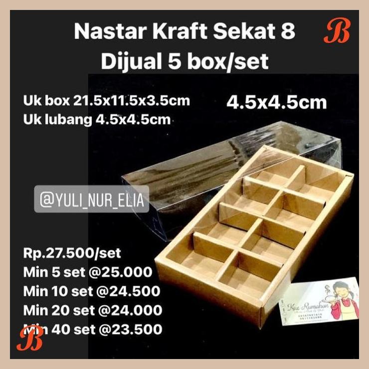 

| NS | NASTAR KRAFT SEKAT 8 DIJUAL 5 BOX/SET