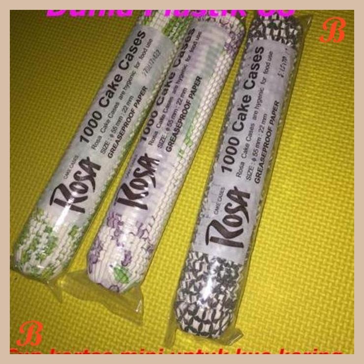 | NS | @1000PCS PAPER CUP KERTAS MINI KECIL MOTIF U KUE KERING NASTAR COKLAT