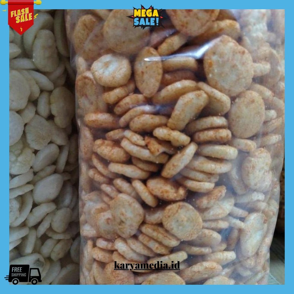 

1 Kg Krupuk Pedas, Krupuk Kemplang Palembang Original Produk