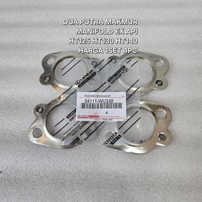 Paking Manifold Ex Api Rino Ht125 Dutro Ht130 Ht140 Hino Dutro Harga 1Set 4Pc 04111-Wu340 Best