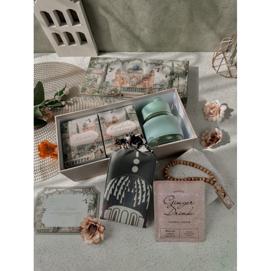 

New! Hampers Lebaran Idul Fitri Parcel Ramadhan Sajadah Kue Kering - MUBARAK Idul Fitri