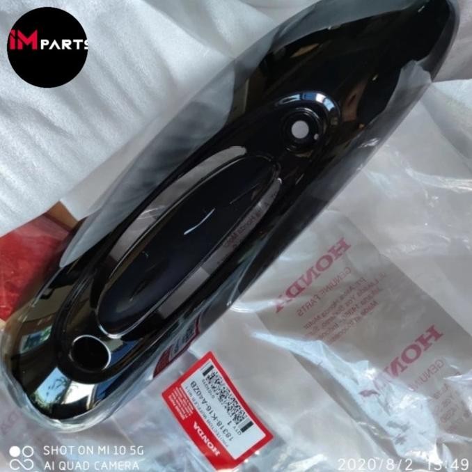 Cover Tameng Knalpot Scoopy Fi Esp K16 2012-2016 Hitam Original