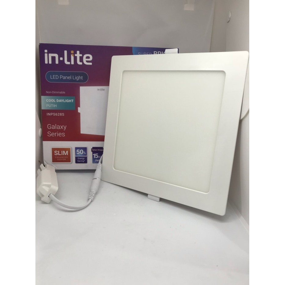 Lampu Downlight Led Panel 18 Watt 18W Kotak Inlite In-Lite