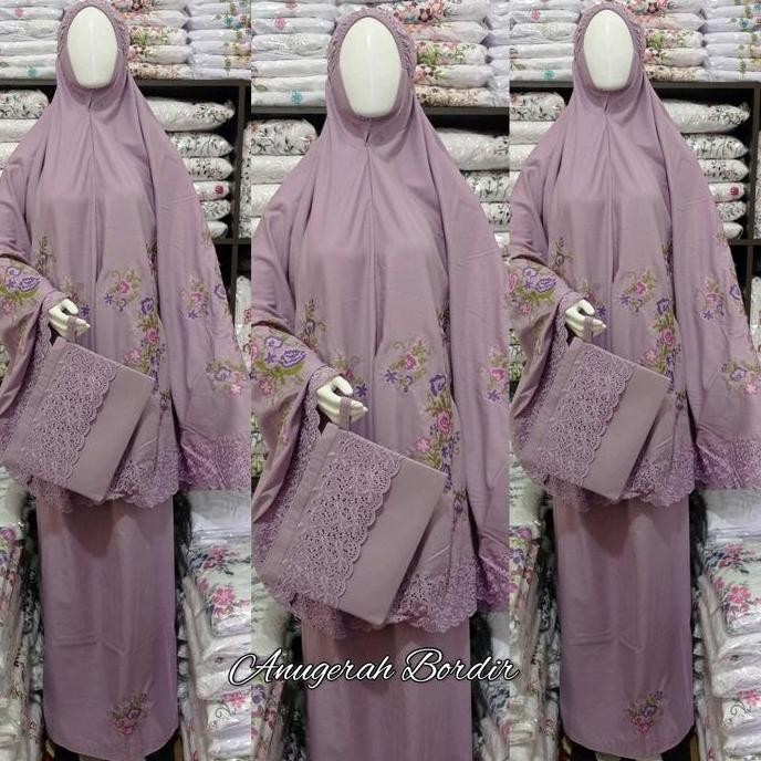 Spesial Mukena Khadijah Bordir Khas Bukittinggi / Padang