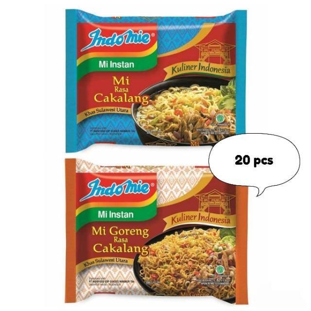 

PROMO MIE / PASTA / Indomie Goreng Cakalang / Kuah Cakalang Mie Instan 20 Pcs x 75 g NON COD