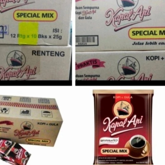 

PROMO MIE / PASTA / Kopi Kapal Api Special Mix 1 Dus / Karton / 12 Renceng isi 120 sachet NON COD