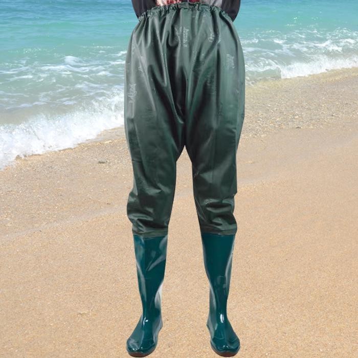 Sepatu Boot Celana Sawah Panjang Anti Air Sepatu Keong Elastis 110Cm