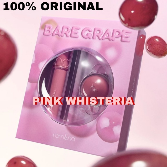 ROMAND Rom&nd Bare Grape The Juicy Lasting Tint & Roll Cheek Blush Set