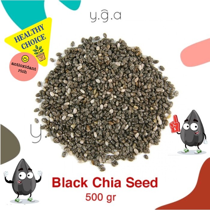 

HARGA DISKON ORGANIC Black Chia Seed 500gr / Chia Seed Hitam
