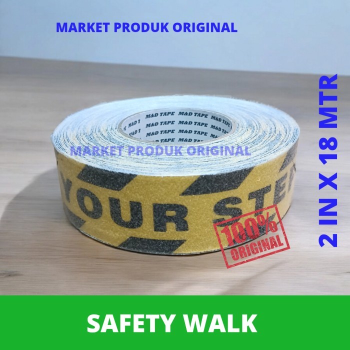 

SAFETY WALK TAPE - WATCH YOUR STEP - LAKBAN ANTI SLIP -LANTAI & TANGGA