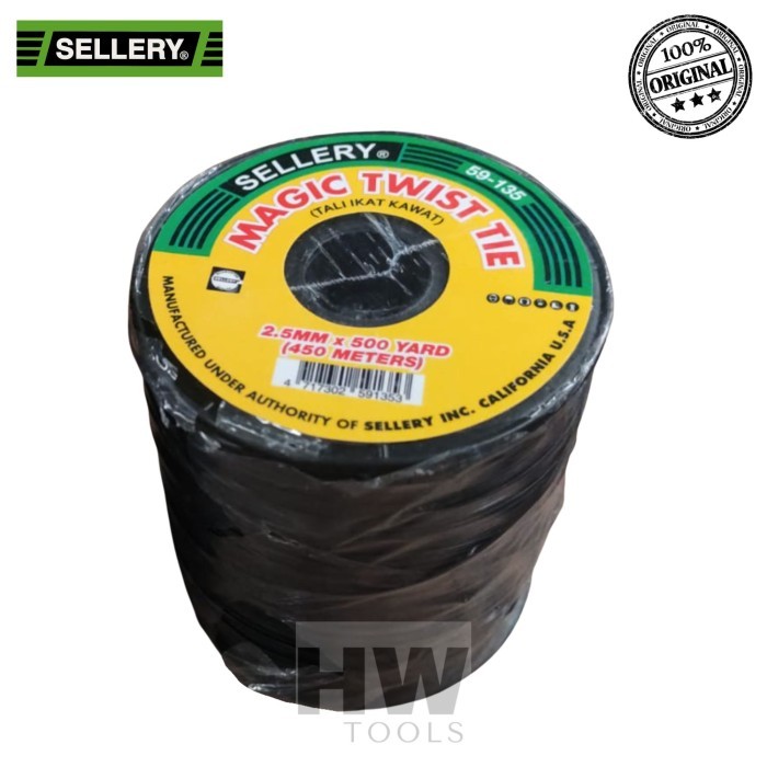 

PENGIKAT KABEL MAGIC TWIST TIE 2.5MM X 450 METER HITAM SELLERY 59-135R