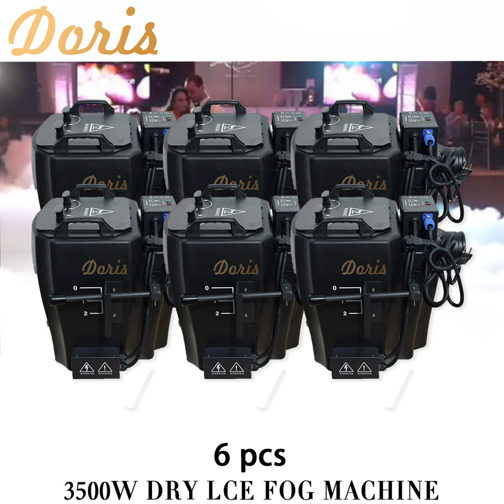 AERO Doris Factory Price 6Pcs Low Lying Smoke Machine Nimbus 3500W Dry Ice Fog Machine For Wedding S