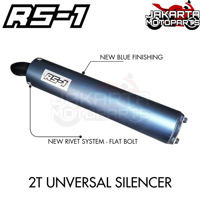 KNALPOT SILENCER RS1 30CM POWERBUM POWERBOMB NINJA150 RR R SS 2TAK