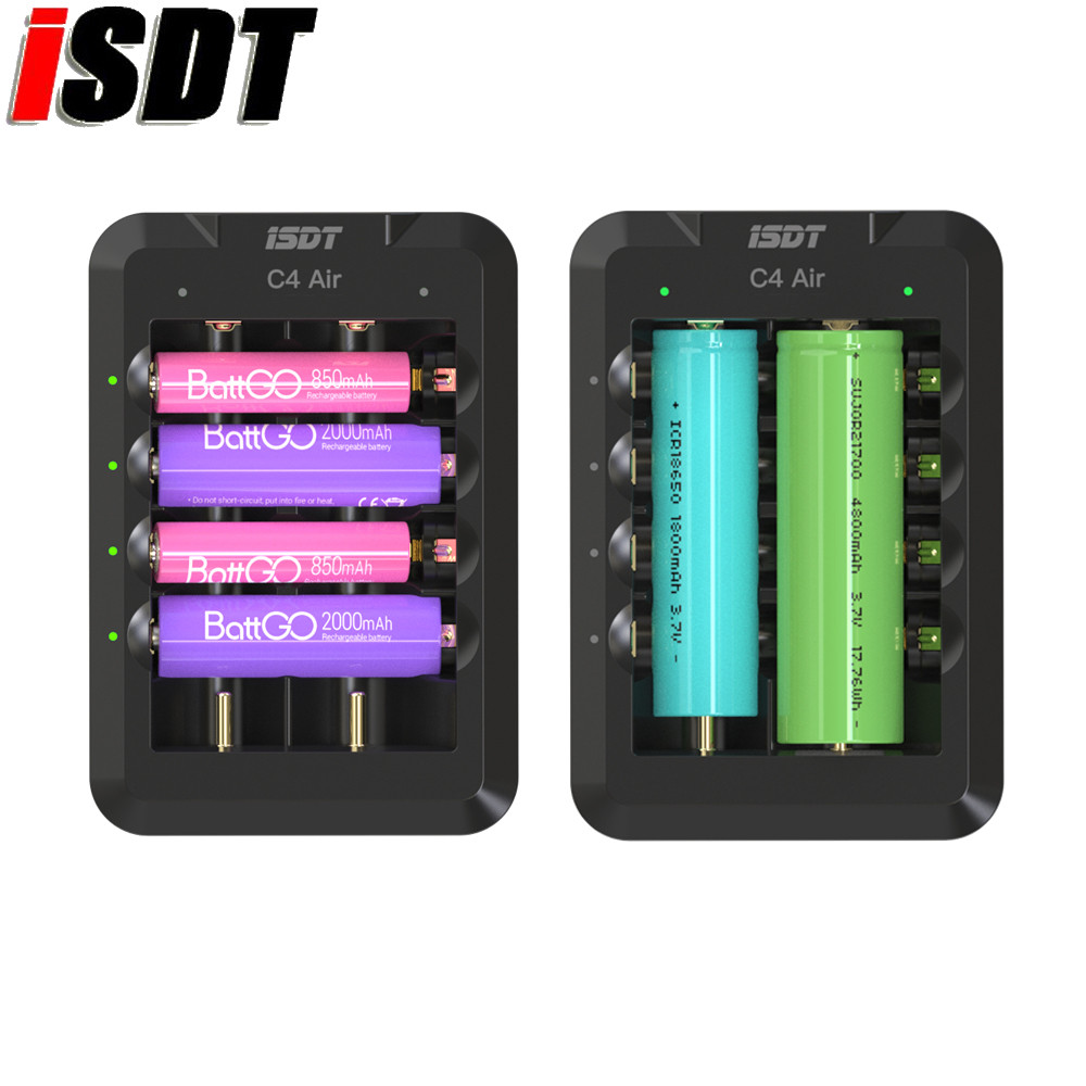 ENH ISDT C4 Air USB Type-C 6-Bay 4A Universal Battery Smart Charger With APP Connection For AA AAA L
