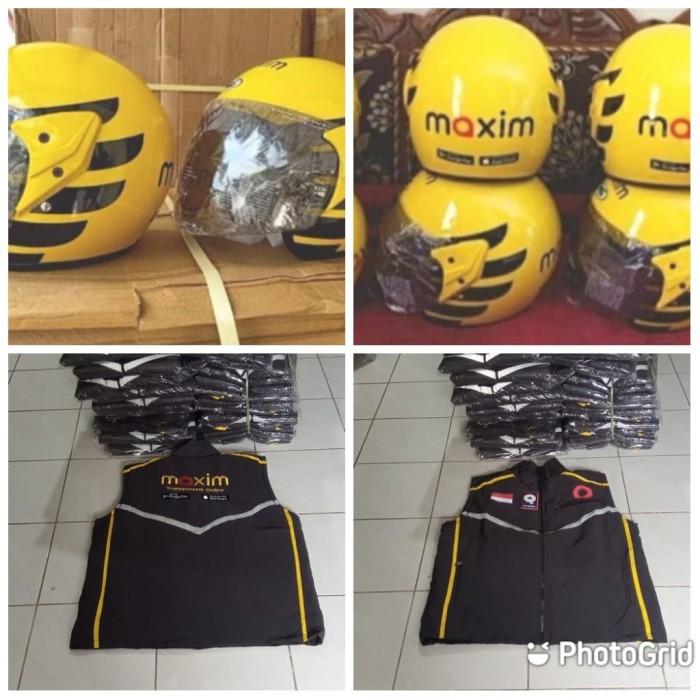 PROMO ATRIBUT DRIVER MAXIM HELM & ROMPI MAXIM TERBARU