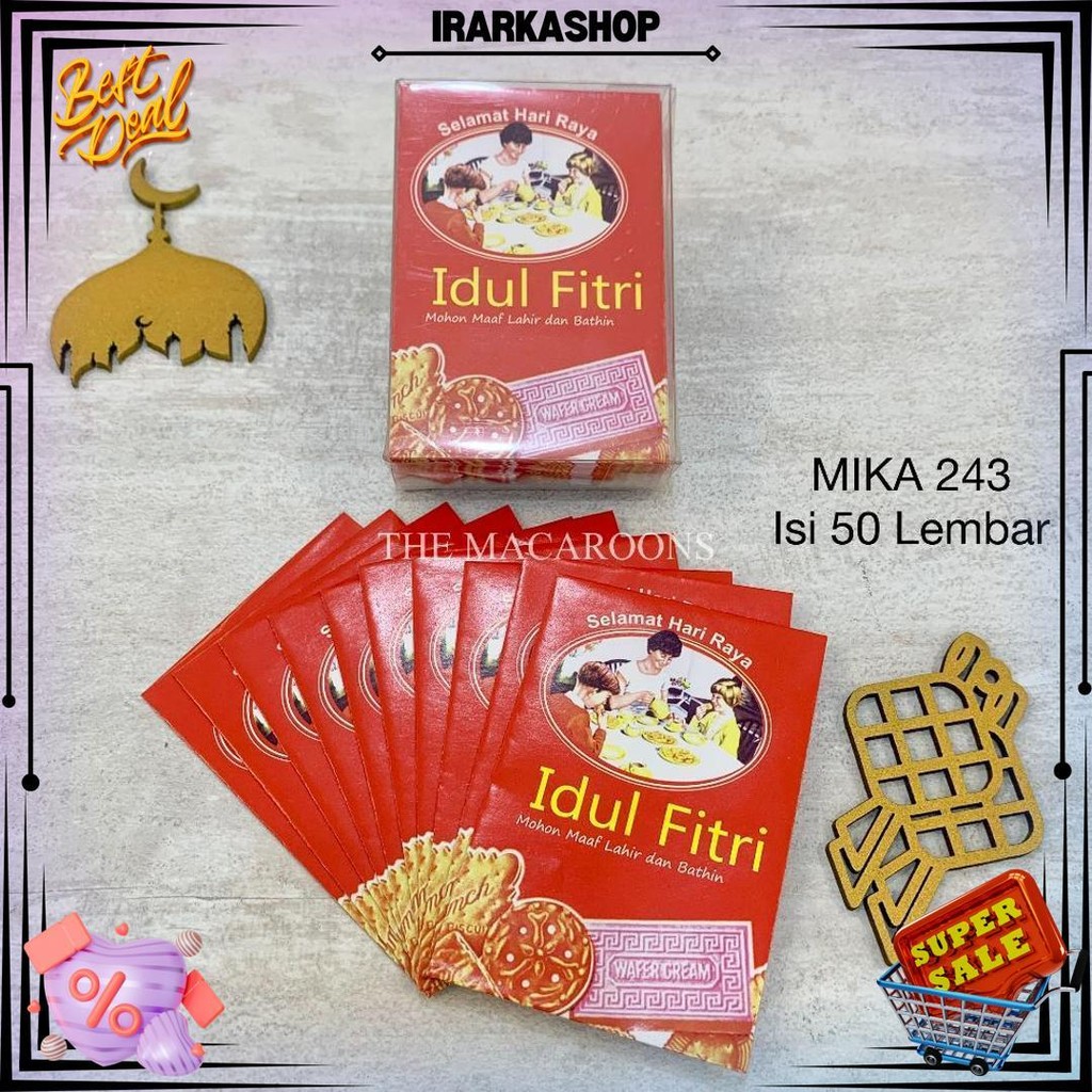 

Amplop Tema Snack Lebaran Idul Fitri Isi 50 Lembar / Angpao Thr Multifungsi D Promo 3.3