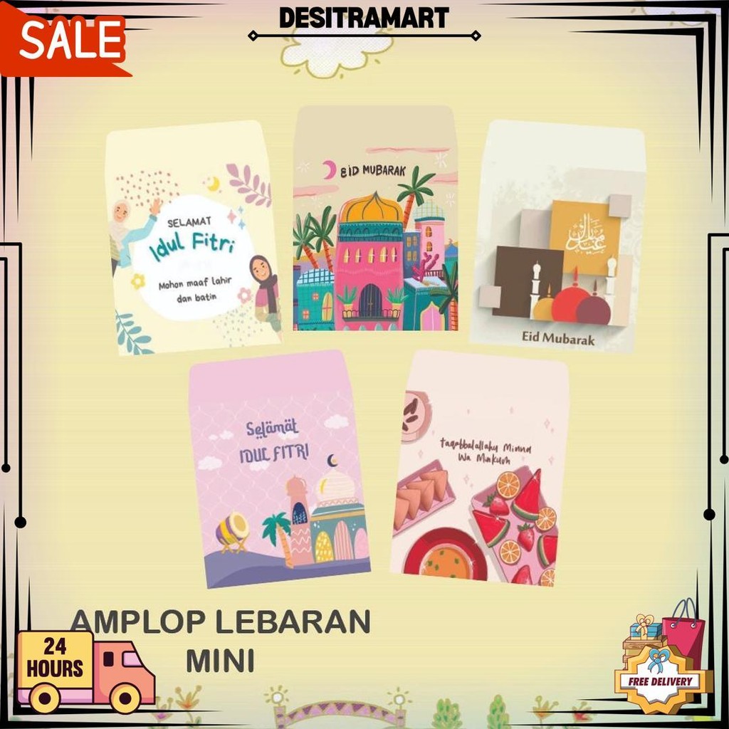 

(10 Pcs) Amplop Lebaran Mini/Amplop Angpao Mini/Lebaran Murah D Best Seller