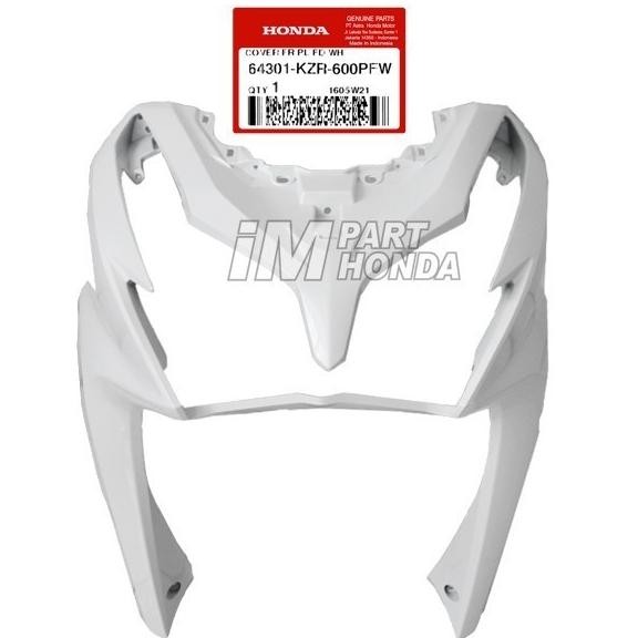 64301-Kzr-600Pfw Cover Front Tameng Lampu Depan Honda Vario 125 Old 2012-2014 Putih Original