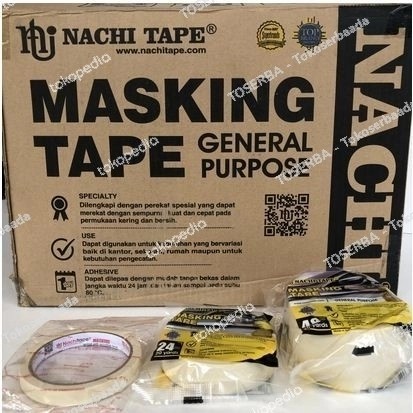 

MASKING TAPE/ISOLASI KERTAS NACHI MURAH DUS (ALL VARIANT)