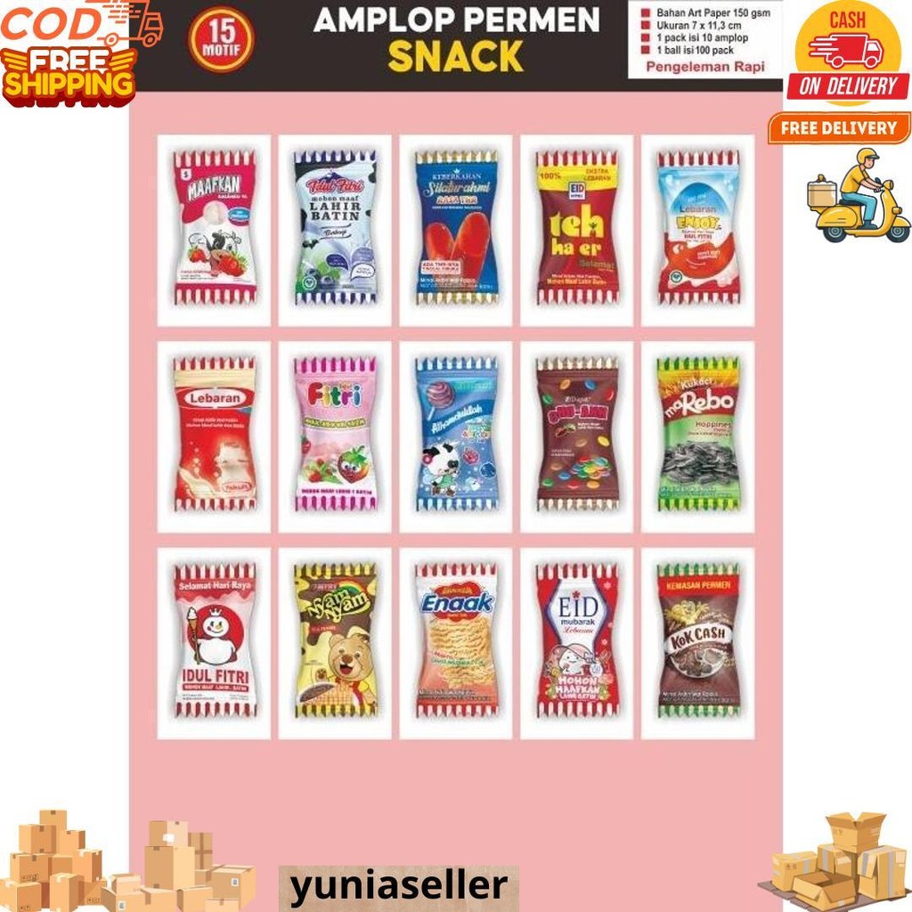 

Isi 10 ( Ap150Gsm ) - Amplop Lebaran Permen 2025 D Promo 3.3