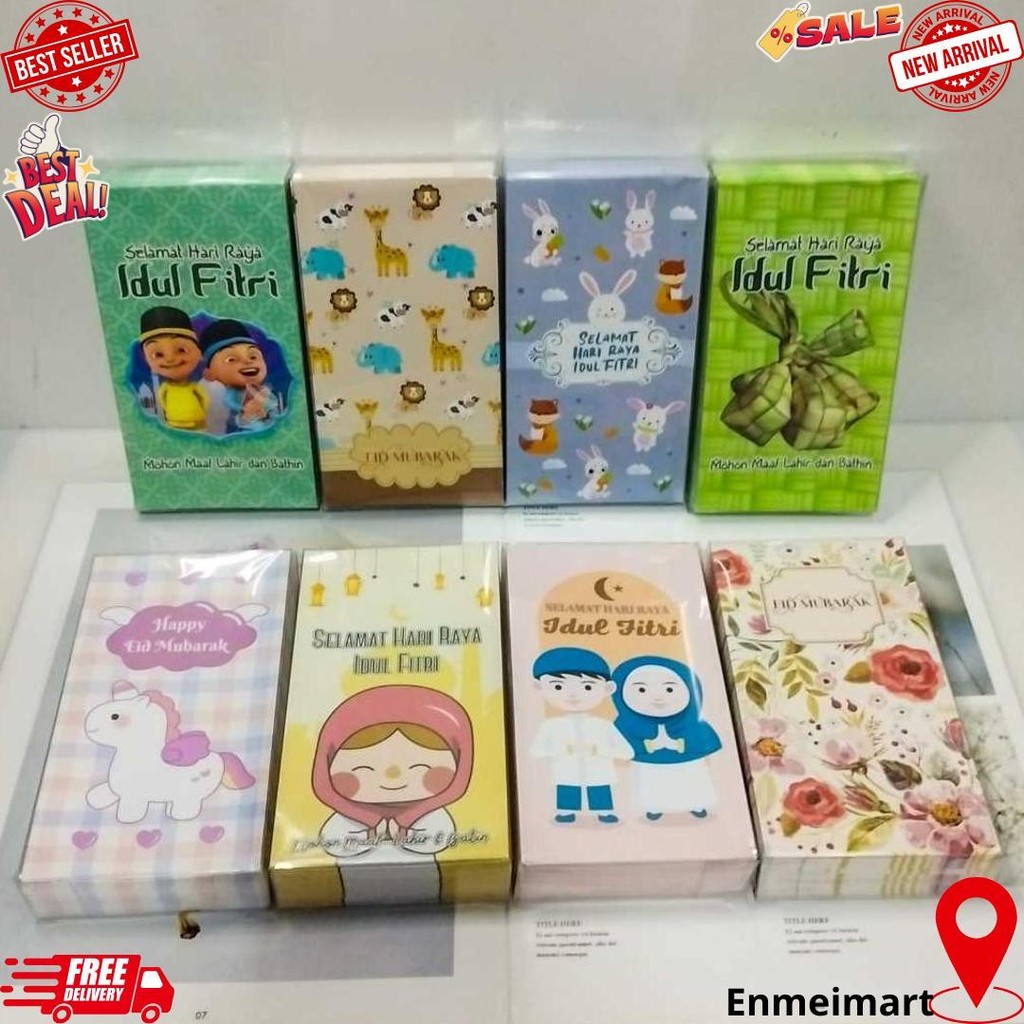 

Amplop Lebaran Idul Fitri Panjang Serbaguna Motif Islamiah Isi 50Pcs Angpo Lebaran D Terlaris