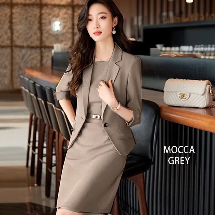 Murah Setelan Blazer Dan Dress Kantor Wanita