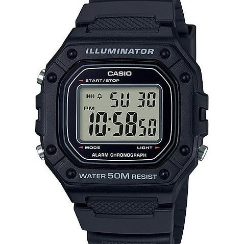 Jam Tangan Casio Pria W-218H-1A original w218h w218 Terlaris